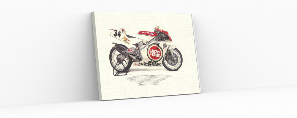 【バイクのイラスト】あのケビン・シュワンツが最初で最後の世界王者を獲得したマシン