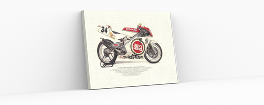 【バイクのイラスト】あのケビン・シュワンツが最初で最後の世界王者を獲得したマシン
